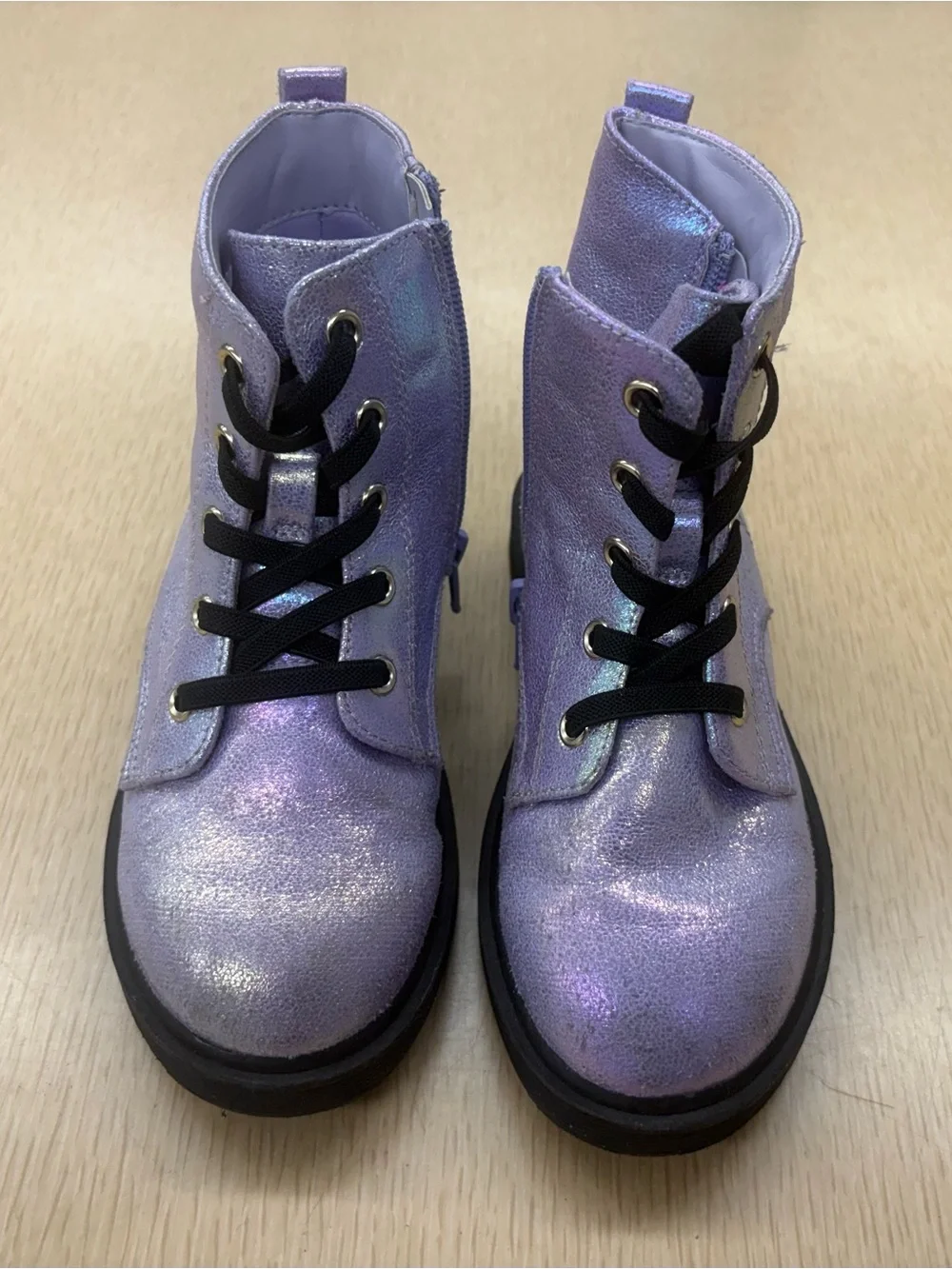 Harper Canyon purple sparkle boots